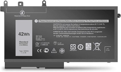 Replacement For Dell Precision 15 3520 3530 Battery 42Wh 11.4V 3-Cell