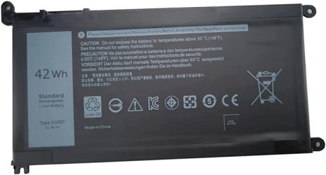Replacement For Dell FY8XM Battery 11.4V 42Wh