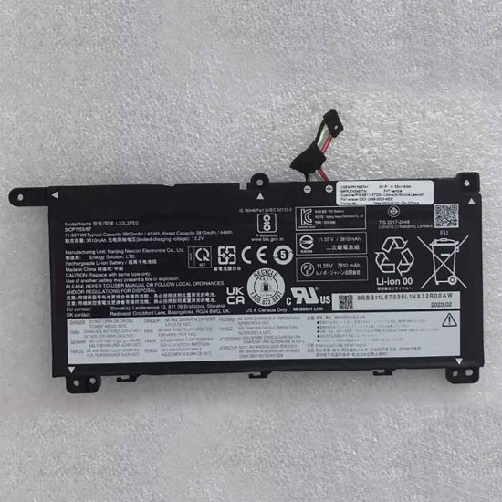 Replacement For Lenovo L22L3PE0 Laptop Battery 3910mAh 11.52V