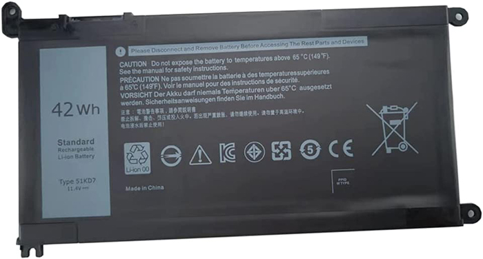 Replacement For Dell Chromebook 11 3180 3189 Battery 42Wh