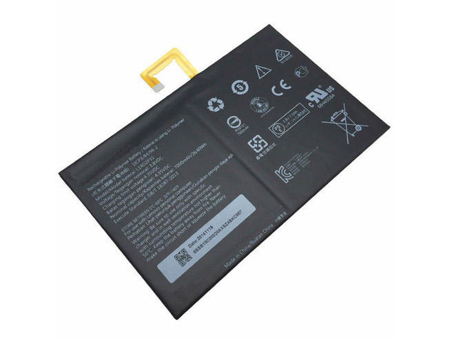 Replacement For Lenovo Tab 2 A10-30F A10-30L Battery 26.6Wh 3.8V