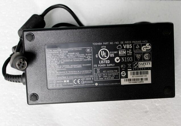 Replacement For Toshiba PA5084A-1AC3 PA5084C-1AC3 19V 9.5A 180W Adapter