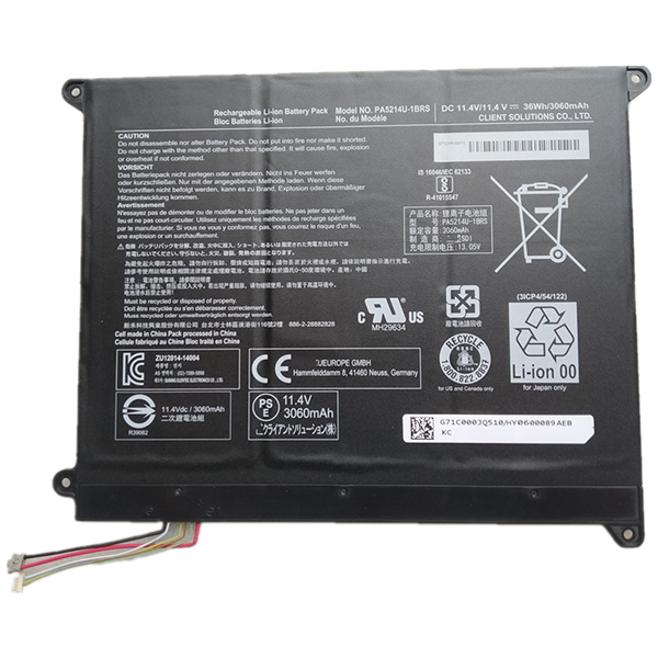 Replacement For Toshiba Portege Z20T-B Battery 11.4V 36Wh
